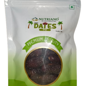 Nutriano Premium Safawi Dates – Soft, Dark & Naturally Sweet – Imported Arabian Khajoor – Rich in Fiber & Energy – Healthy Dry Fruit – 250g